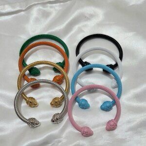 Women’s Stainless Steel Open Cuff Bangle Bracelet